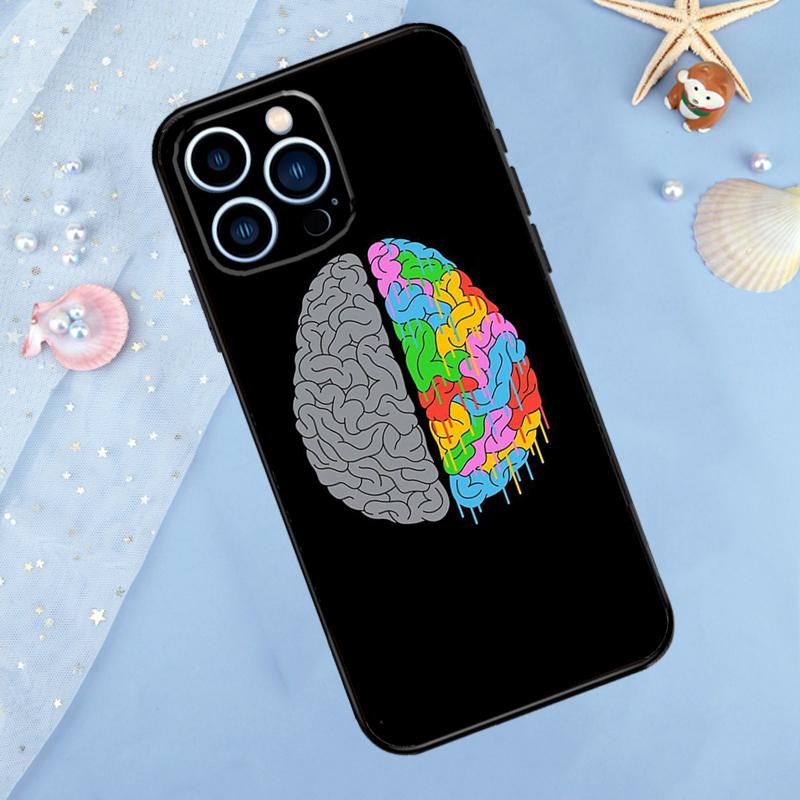 Brain Art Case For iPhone 17 Pro Max 16 15 14 12 11 13 Pro Max Plus 12 13 Mini 16e 17 Air Back Cover