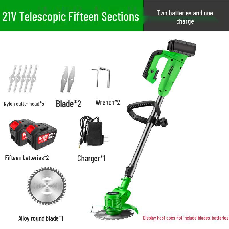 Bürstenloser Elektrischer Rasenmäher und Handlicher Lithium-Akku-Trimmer