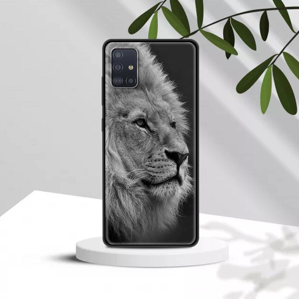 Fall Für Samsung A91 A72 A71 A52 A51 A42 A41 A32 A31 A21 EU A21s A12 A11 A02s A02 A01 Abdeckung Fundas Shell Lions