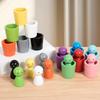 Montessori Color Sorting Toys Color Matching Sensory Game Wooden Peg Dolls In Cups Early Education Learning Toys For Toddler 3+