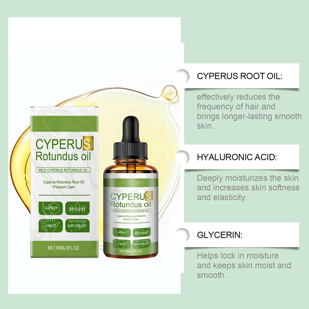 Cyperus Oil Moisturizing Nourishing Body Hair Removal Rotundus Reduce Care Smoothing Oil Cyperu G5W8