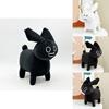 Gubby Plush Black White Red Rabbit Animal Toy With Pp Cotton Filling For Kids And Collectors