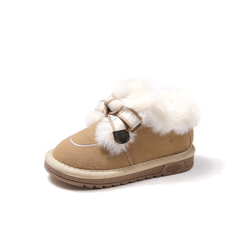 Winter new soft soled cotton thickened children's cotton shoes