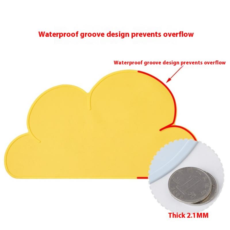 Pet Waterproof Mat Dog Cat Bowl Mat Silicone Non-Slip Pet Feeding Mat Dog Eating Bowl Tray Cushion