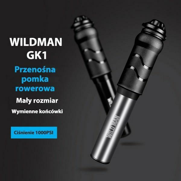Wildman Pompka Rowerowa Ręczna Gk1Aluminiowa Czarna/Black