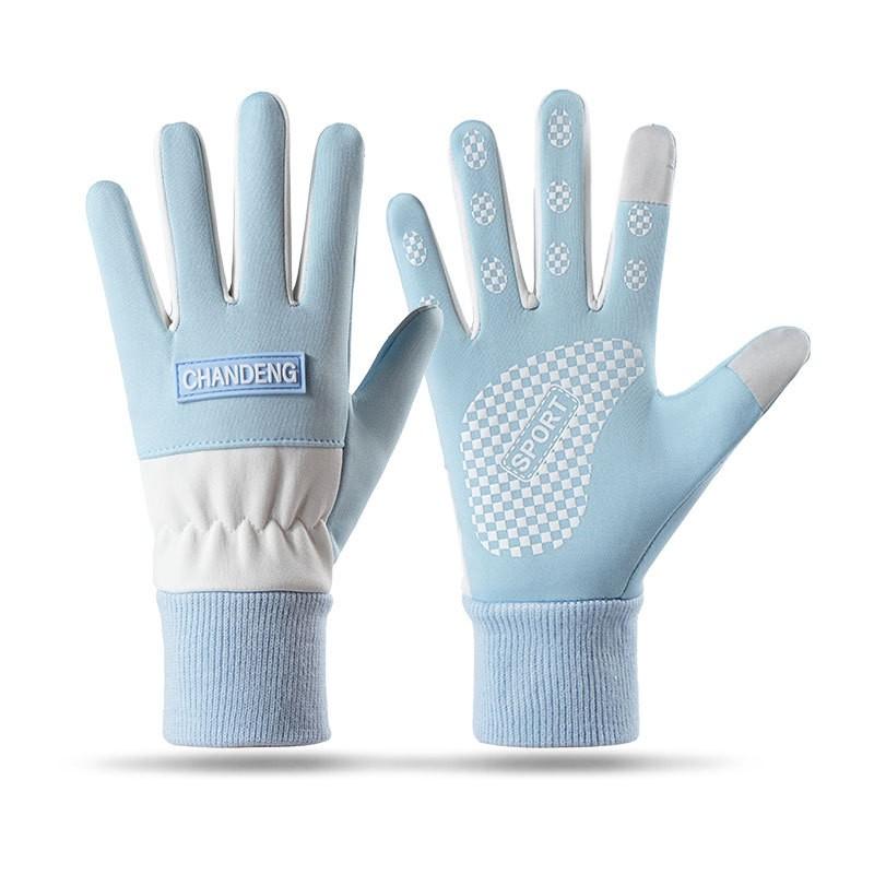 Unisex Warm Touchscreen Gloves Cycling Driving Motorbike Windproof Anti-Slip Fleece Lined Nylon Fall Season