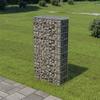 VidaXL Gabion Wall 50x20x100 Cm Galvanized Steel Silver Garden Terrace 143576