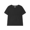 Less 2025 Autumn Silk Blend Round Neck Pullover Shirt