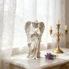 Guarder Angel Figurines Resin Wing Angel Statue Table Ornament Praying Angel Sculpture Housewarming Gift Home Decors