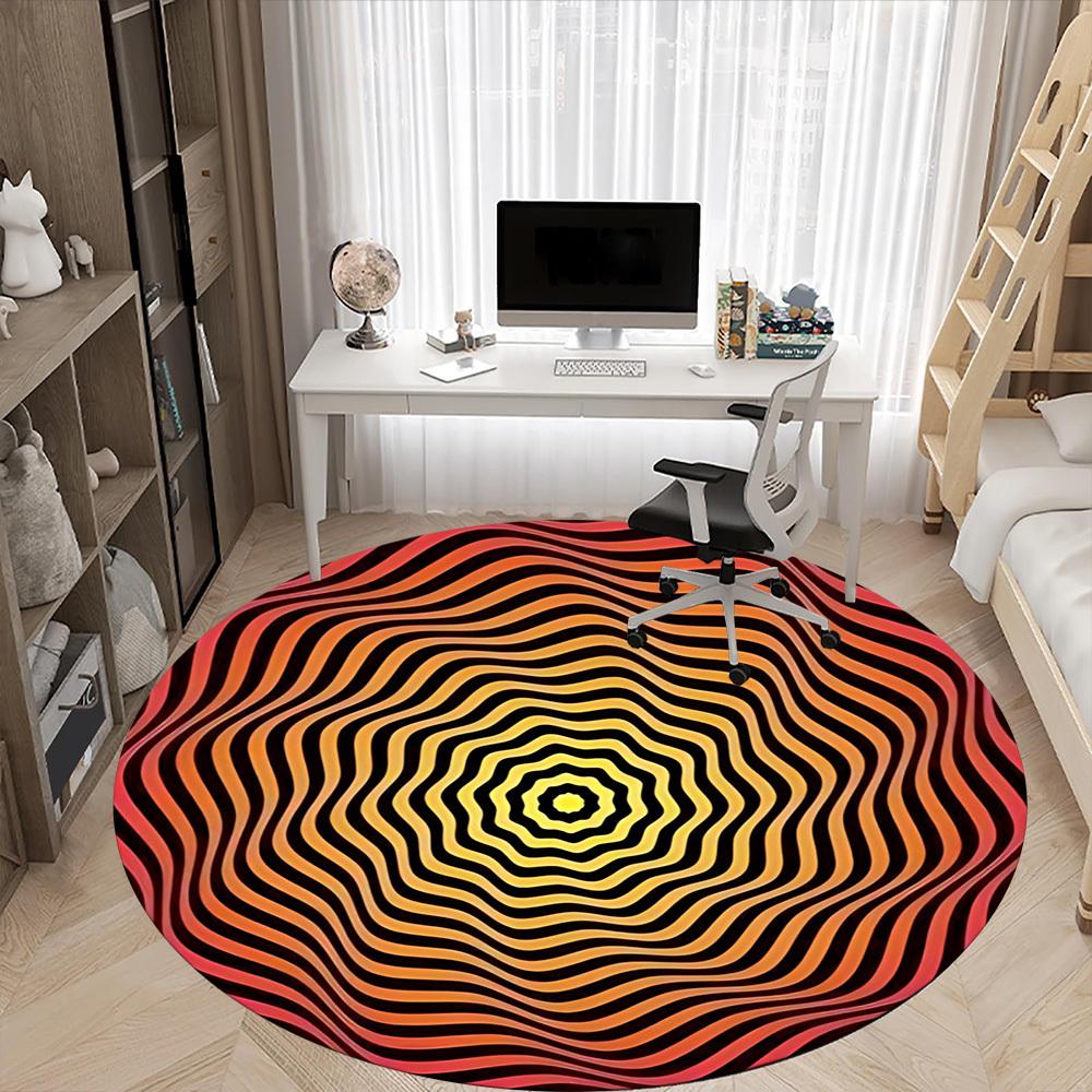 1 Stück Optische Illusion Muster Stuhl Teppich für Büro, Weiche Flanell Überwurfmatte, Perfekt für Büro, Feiertagsparty Dekoration Wahl yy251113161