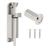 Serrure de porte coulissante à ressort en alliage de zinc 3,9 pouces, loquet à boulon robuste, comprend un boîtier anti-poussière, 3 vis, universel maison, clôture, portail
