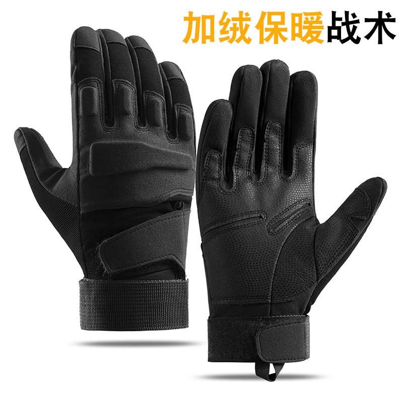 Winter Thermal Tactical Gloves Men Soft Shell Fleece Lined Full Finger Touchscreen Outdoor Cycling Cold Weather Protection