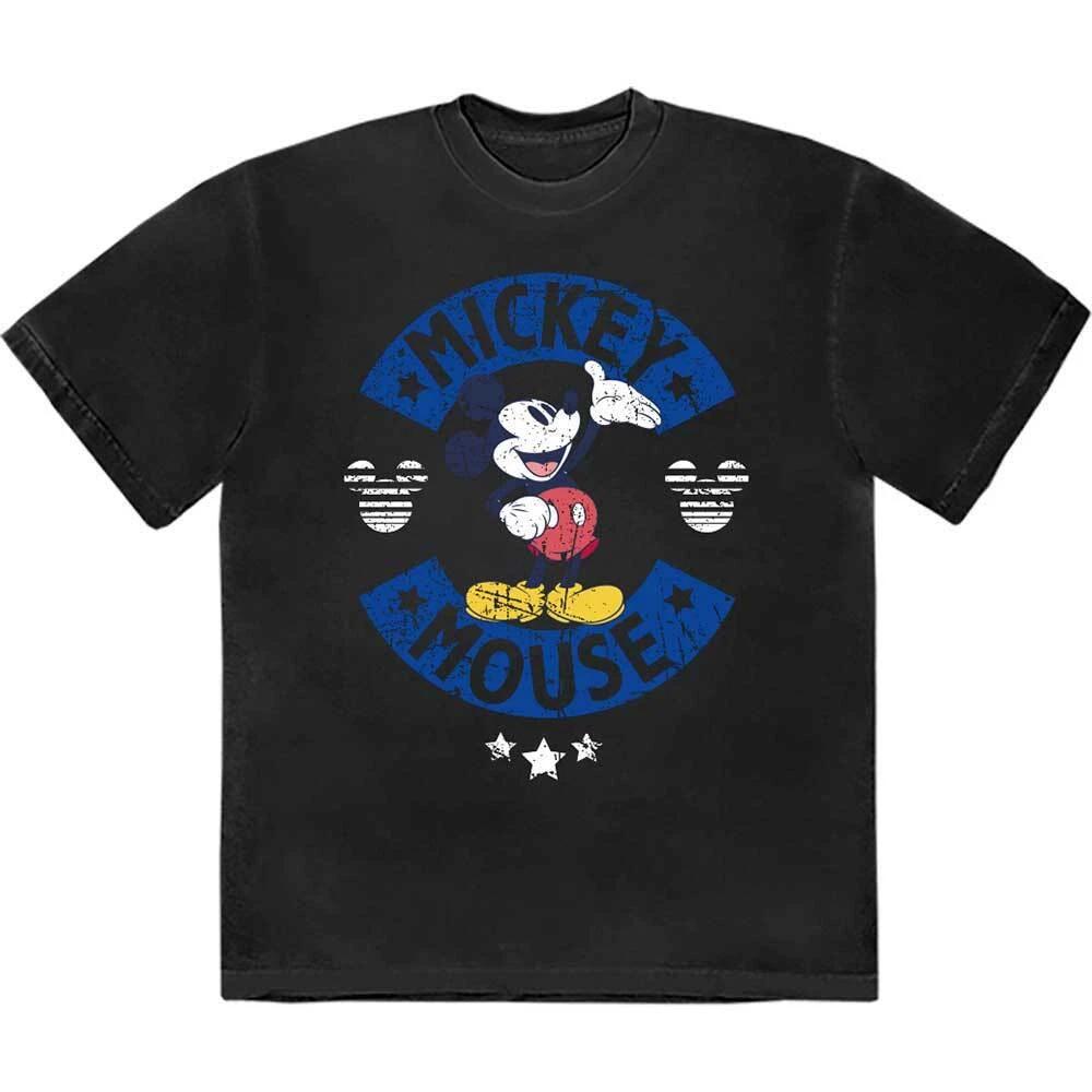 Disney Mickey Mouse & Stars T-Shirt Black New XXL