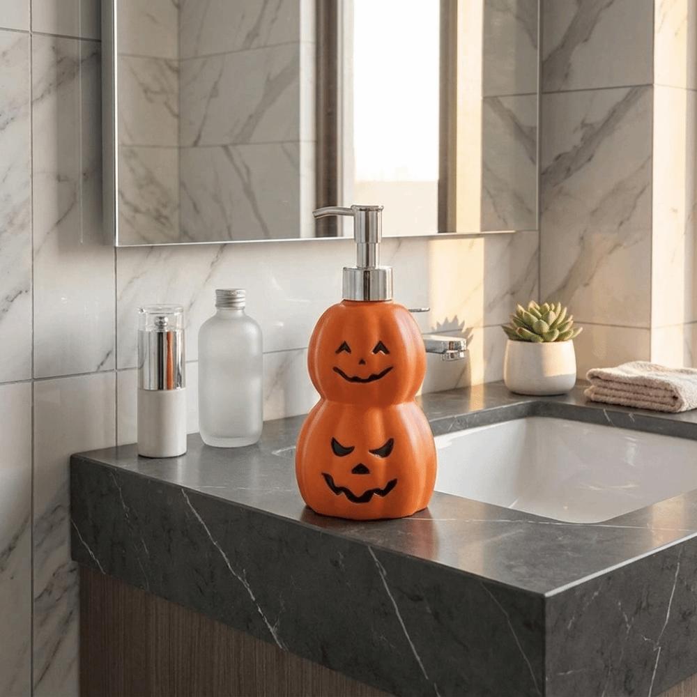 Portable Ghost Face Pumpkin Lotion Bottle Refillable Hand Sanitizer Bottle Kitchen Countertops