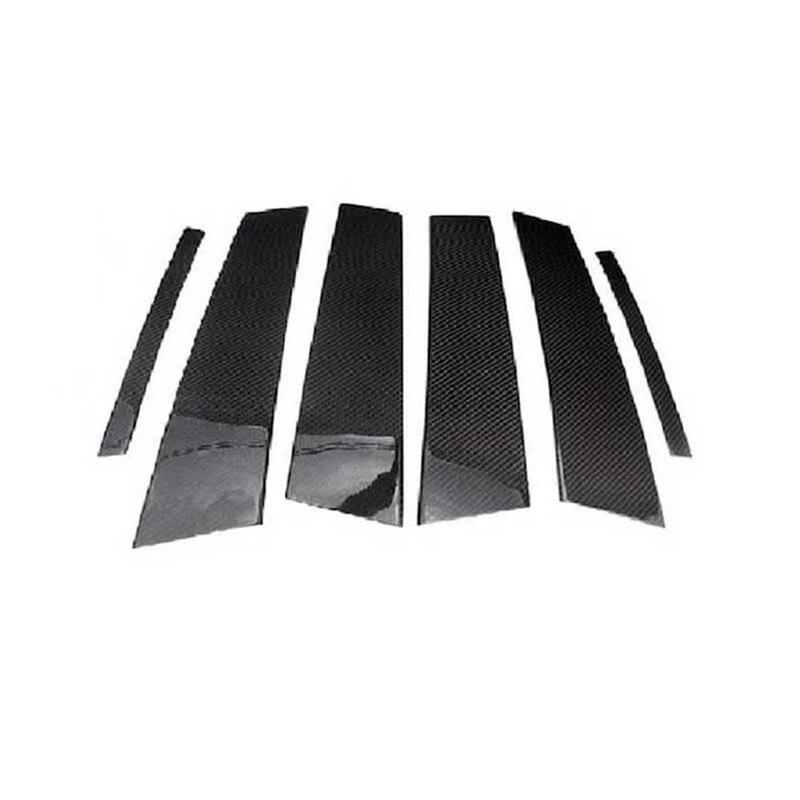 6pcs Car Pillar Posts for  Honda Odyssey 2005 2006 2007 2008-2010 Glossy Black Door Window Trim Stickers Decorative Accessories