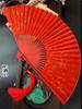 6-Inch Gold Silk Women's Classical Hanfu Photography Fan