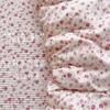Small fresh A aerobic knitted double-layer yarn bed cover 4pcs set, skin-friendly small floral maternal and infant grade single bed cover