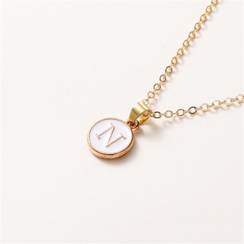 2025 New Fashion Personalized 26 Initials Charm Necklace For Women Men Premium Design Name Necklace Ladies Jewelry Gift