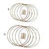 5Pcs Dream Catcher Circle Ring for DIY Home Decorations Wreath Crafts Hoop Ring