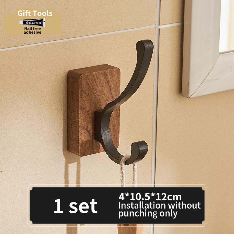 No Drill Door Behind Hook Storage Wall Hanging Clothes Hanger Coat Hook Adhesive Hooks Bedroom Organizer Storage Kitchen Acce