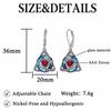 1 Pair 12 Birthstone Option Celtic Knot Earrings Stainless Steel Pendant Earrings  Daily Wear