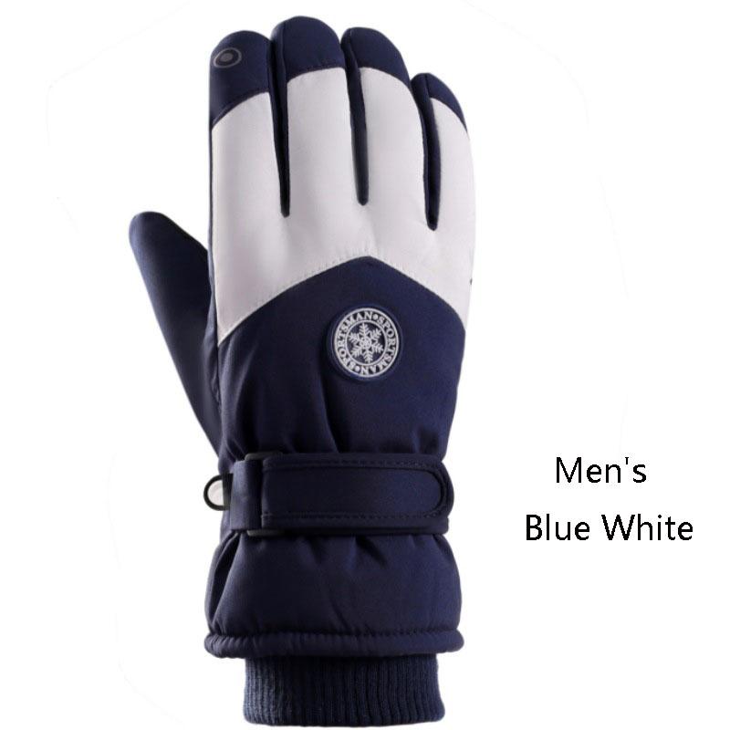 Guantes de Esquí de Invierno Unisex Resistentes al Agua Aislantes Térmicos Compatibles con Pantalla Táctil A prueba de Viento Antideslizantes Conducción Todo Clima Protección contra el Frío