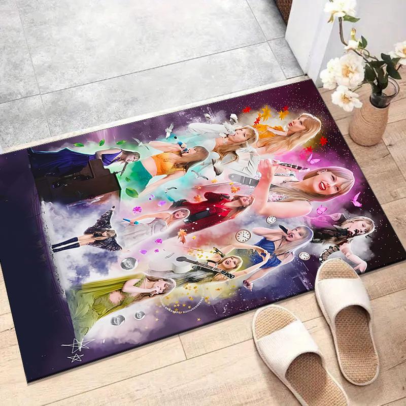 1pc Taylor Swift2 Design Printed Area Rug Carpet for Bedroom Living Room Home Decor Rugs Mat Non Slip Mat Rug for Bedside