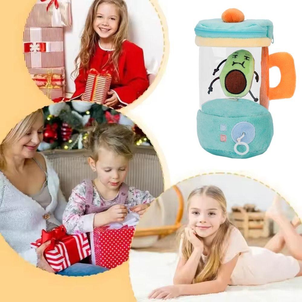 Rope Rotation Plush Carrot Juicer Toy Avocado Plush Strawberry Doll Stuffed Lemon Doll  Boys Girls