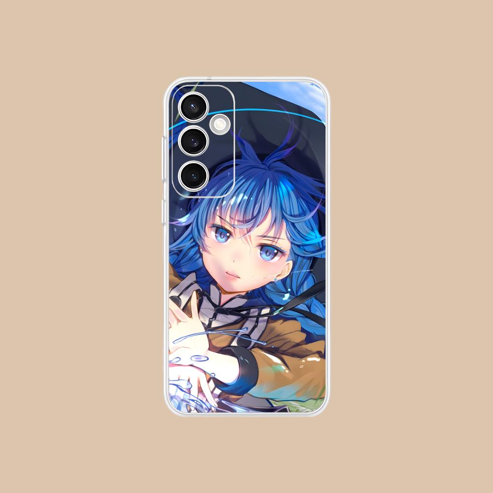 Mushoku Tensei Roxy Mobile Phone Case for Samsung Galaxy S25 S24 S23 S22 S21Plus FE Ultra Clear Colorful Cover Pretty Luxury