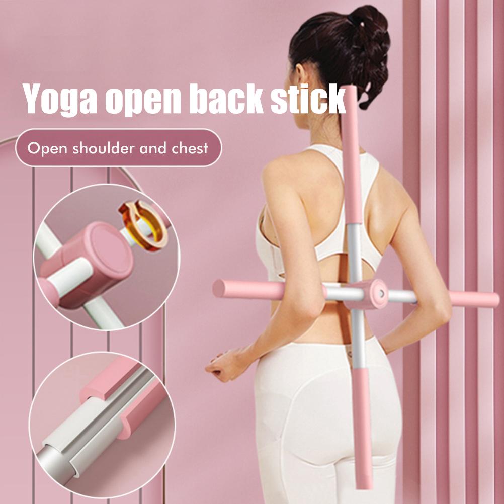 Open Back Sticks Stretching Tool Posture Training Sticks Exercise Stick Home Fitness Equipment