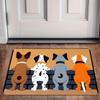 Clear Blue Sea Water Coconut Palm Floor Mat Non Slip Entry Rug Living Room Porch Bright Summer Coast Print Soft Household Mat