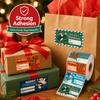 200 Pcs Christmas Gift Wrapping Stickers, Write- Tags for Holiday Presents, Gift Labels for Boxes and Bags