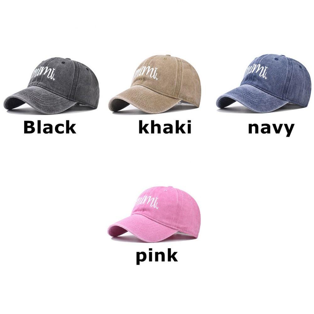 Vintage Mimi Letter Embroidery Caps Adjustable Baseball Cap Fashion Sport Visors Cap