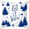 Merry Christmas Decorative Print Pattern Cushion Cover for Home Living Room Sofa Decoration Square Polyester Pillow ,(4)