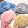 Autumn and winter advanced sense show the face small plush hat versatile thickened warm pullover hat Lei Feng hat children