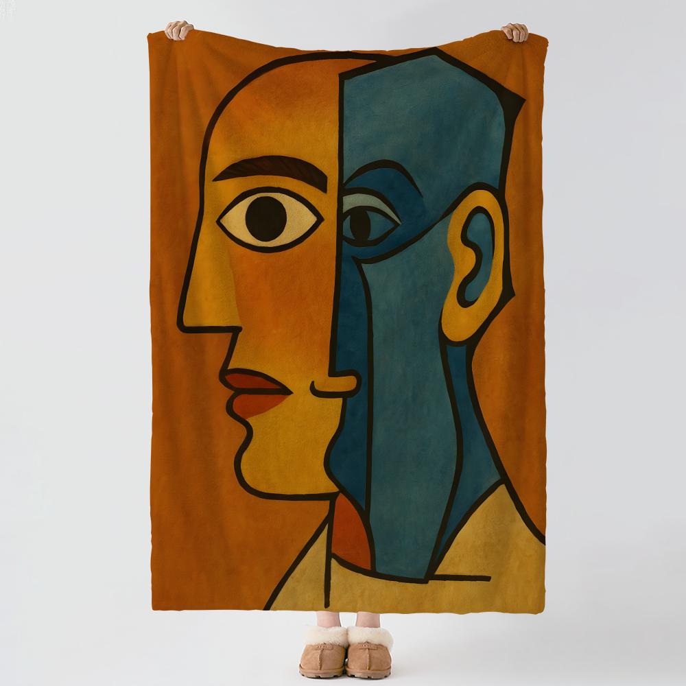 Artist PPablo PPicasso Throw Soft Warm Flannel Blanket Multiuse Throw for Bed Sofa Office Air Conditioning Nap Blanket
