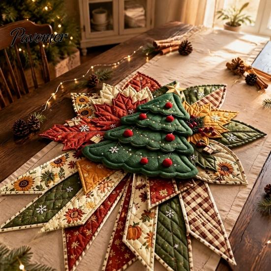 Weihnachts-Türhänger Kunstprojekt DIY Gesteppte Schleife Nähen Bastelset, Vorgeschnittene Patchwork-Lernbastelsets für Schulset, Feiertags-Wand