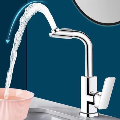 360 ° Rotating Basin Faucet, Bathroom Faucet, Washbasin, Household Hot and Cold Water Two In One Sink, Washbasin Faucet