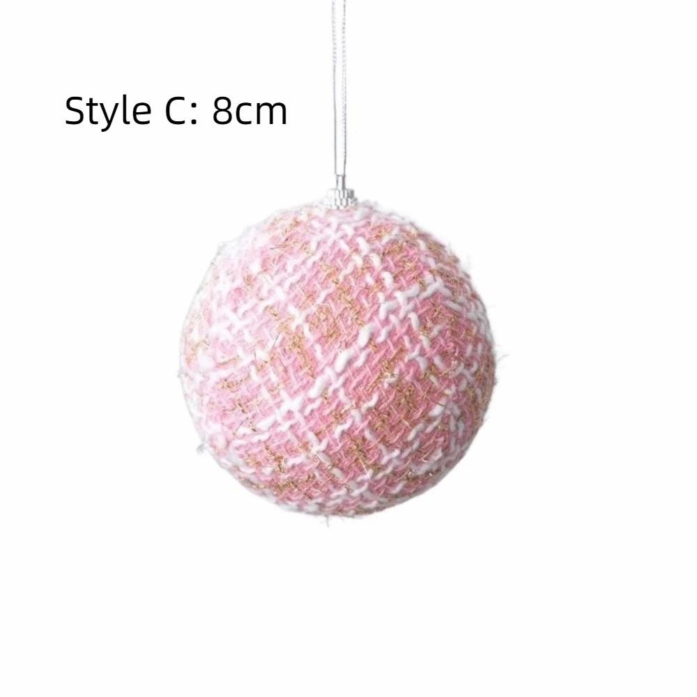 

Розовый Пушистый Рождественский Шар Пенопластовые Рождественские Шары Украшения Уникальные Рождественские Сферы Праздничный Style C