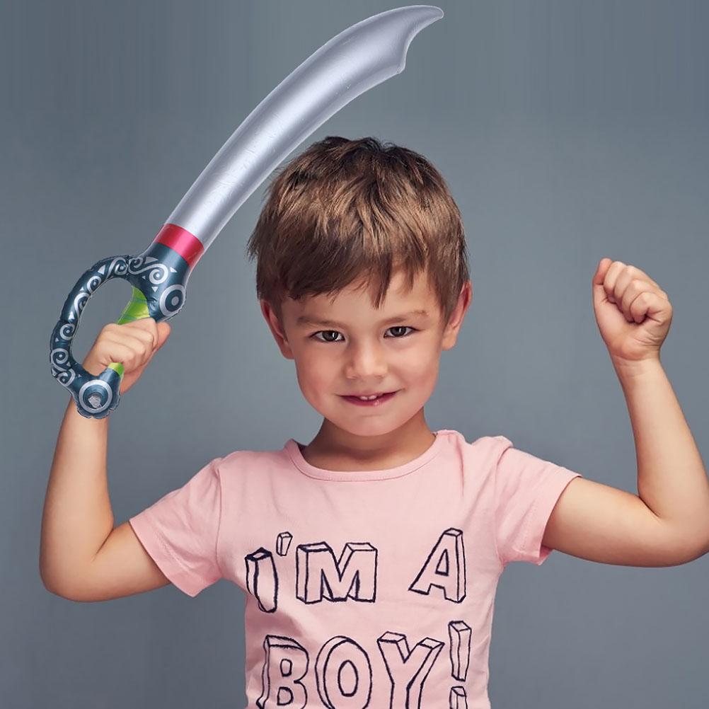 NOVO KIDS 1pç Espada Inflável Brinquedo Faca de Pirata Espada Adereços de Palco Brinquedo Cosplay Infantil Lembrancinhas de Festa de Halloween Aniversário Presentes
