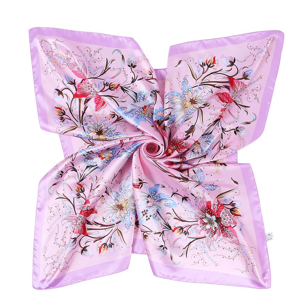 მაღალი ხარისხის ძვირადღირებული აბრეშუმის შარფები თავსაბურავი შარფები კისრის შარფი ქალებისთვის ჯაჭვი აბრეშუმის შარფი ქალის დეკორატიული შალი