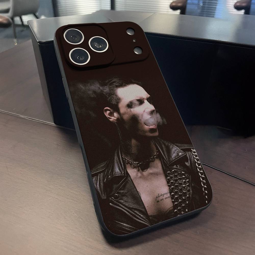 A-Andy Rock B-Biersack Phone Case For iPhone 17,16,15,14,13,12,11,Pro,Max,Plus,X,XS,SE4,E,Mini,Soft Black Case