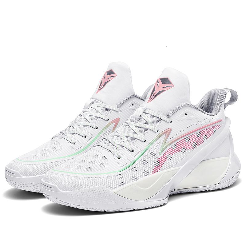 Glow-in-the-dark basketball shoes men's mesh breathable women's shoes Low-top men's shoes cushioned wear sports shoes