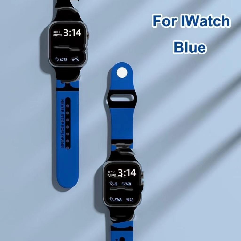 Silicone Watch Band for AppleWatch Strap 49mm 44mm 40mm 45mm 41mm 42mm 38mm Watchband Bracelet Correa IWatch Ultra Series 8 7 6 5 4 SE