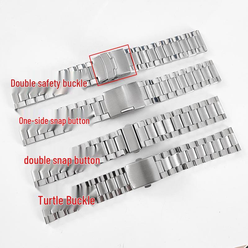 Men's Quick Release Stainless Steel Watch Band 20/22mm Metal Strap for Smartwatches