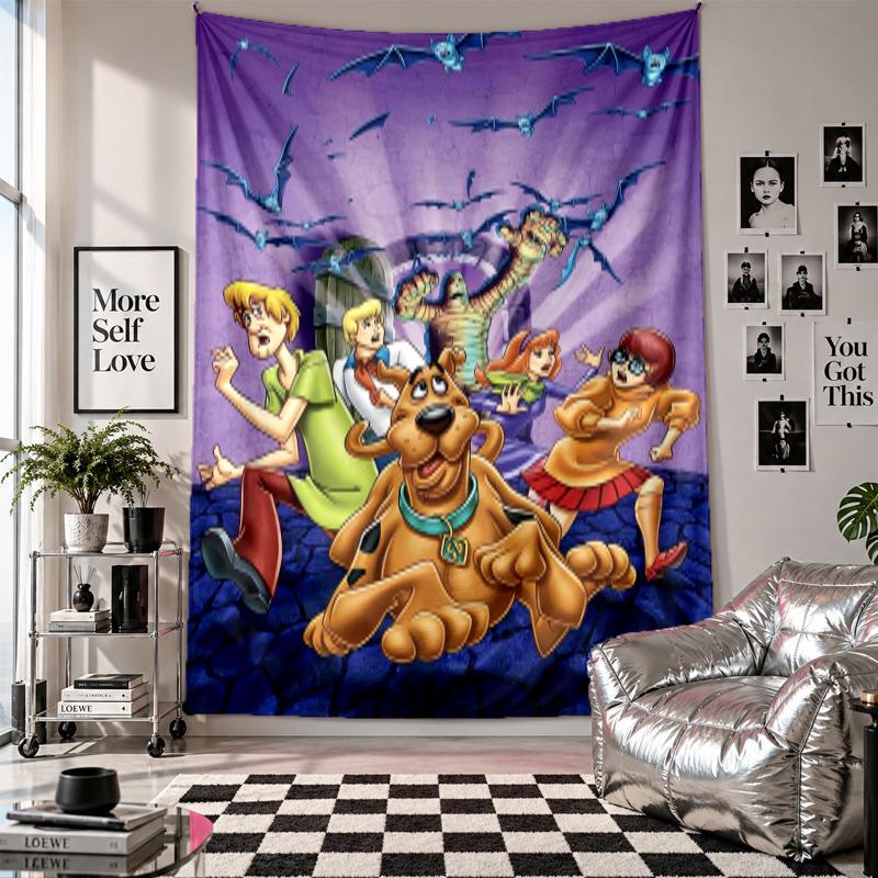Wall TapestryScooby-Doo Art Hanging Cloth Decorative Background Cover for Room Decoration