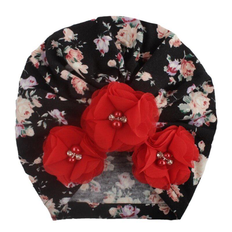 Winter Cap For Baby Girl In Turkish Style Black Color Size 6 Months to 2 Years