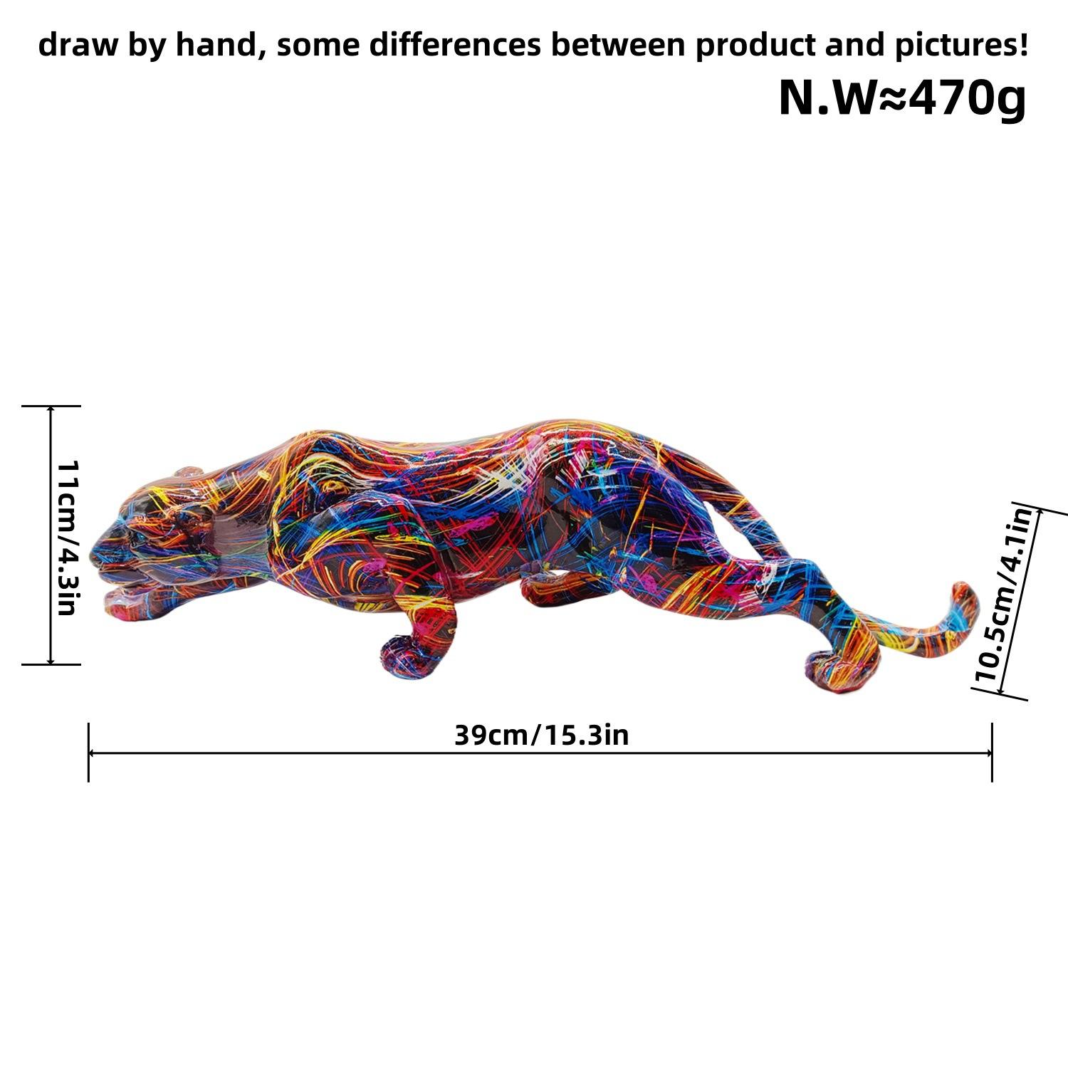 Креативный Дизайн Смоляные Поделки Леопард Украшения Дом Работа Винный Шкаф Украшение Тонкие Цветные Жираф Украшения Прочные