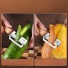 Multifunctional Stainless Steel Peeler And Julienne Cutter For Vegetables Fruits Ginger Scallion Slicer Kitchen Gadget With Solid Wood Handle
