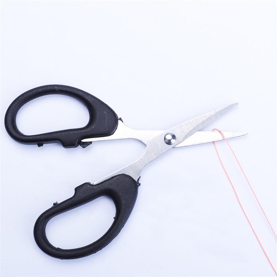 FTK Titanium Coated Stainless Steel Fishing Scissors Cutting PE Braided Line Cutting Layer Carp Fishing Tools Accessories